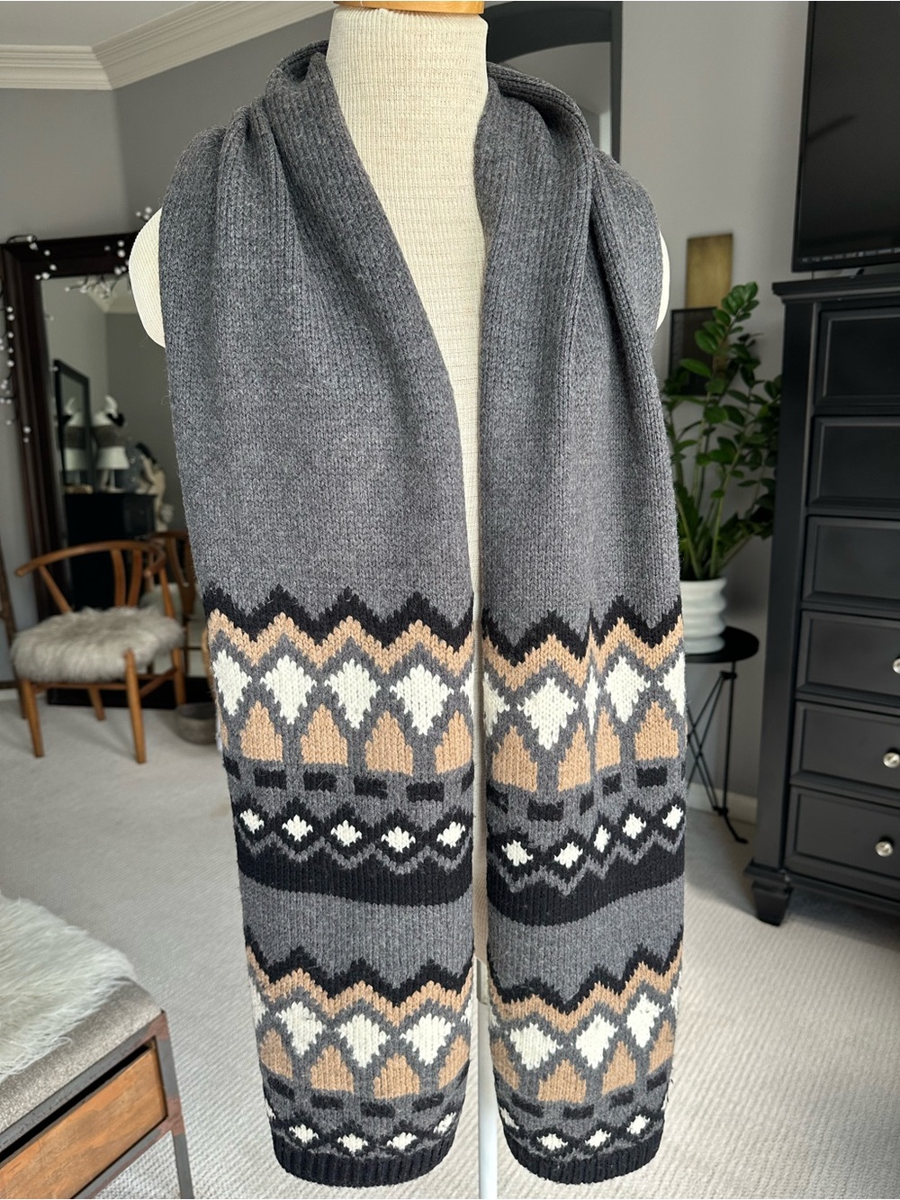 Theory Oversized Merino Wool Scarf